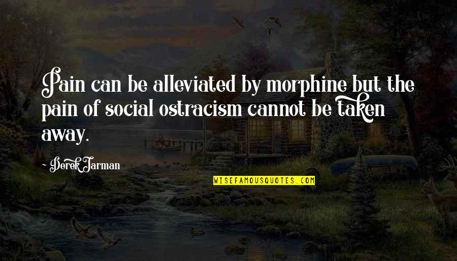 The Vietnamese War Quotes By Derek Jarman: Pain can be alleviated by morphine but the The Vietnamese War Quotes By Derek Jarman: Pain can be alleviated by morphine but the