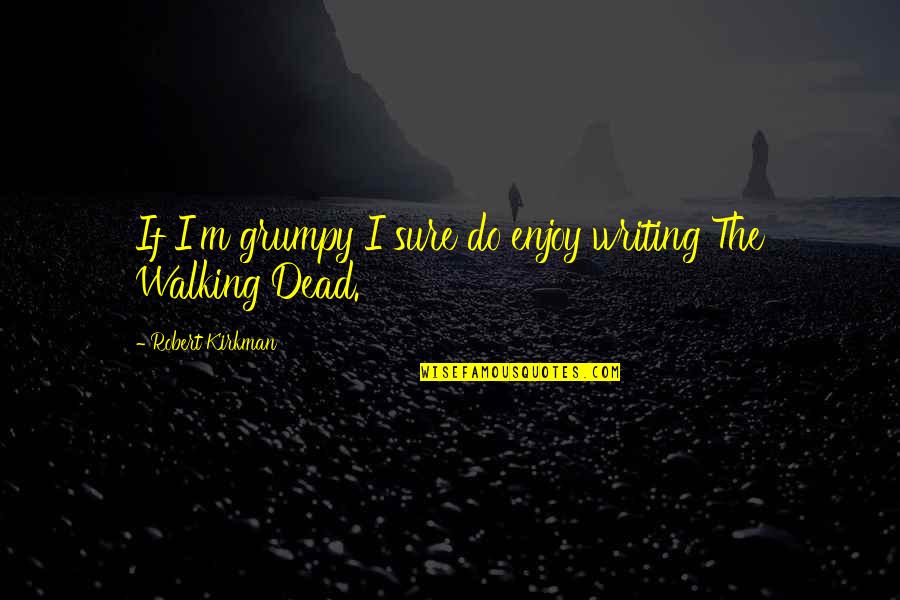 The Walking Dead Quotes By Robert Kirkman: If I'm grumpy I sure do enjoy writing