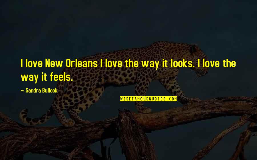 The Way Love Feels Quotes By Sandra Bullock: I love New Orleans I love the way