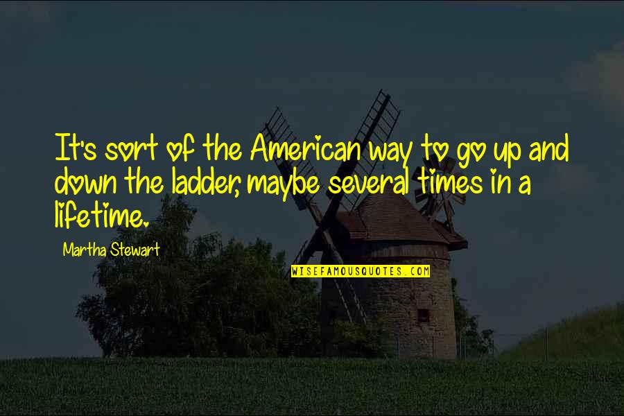 The Way To Success Quotes By Martha Stewart: It's sort of the American way to go