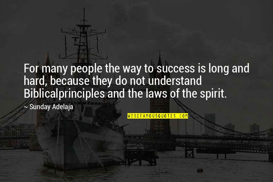 The Way To Success Quotes By Sunday Adelaja: For many people the way to success is