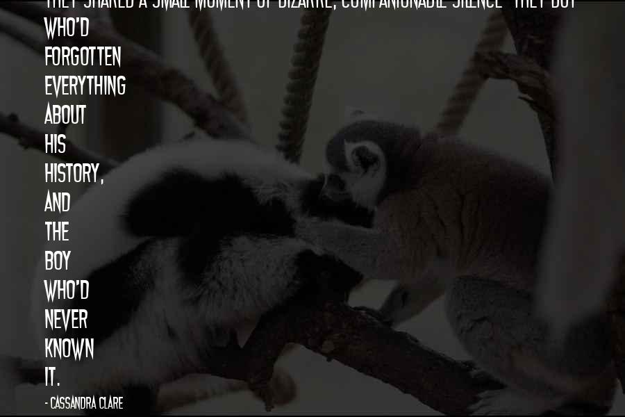The Whitechapel Fiend Quotes By Cassandra Clare: They shared a small moment of bizarre, companionable