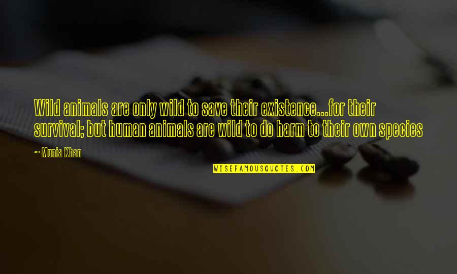 The Wild Truth Quotes By Munia Khan: Wild animals are only wild to save their The Wild Truth Quotes By Munia Khan: Wild animals are only wild to save their