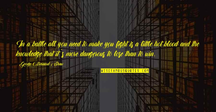 The Win Quotes By George Bernard Shaw: In a battle all you need to make The Win Quotes By George Bernard Shaw: In a battle all you need to make