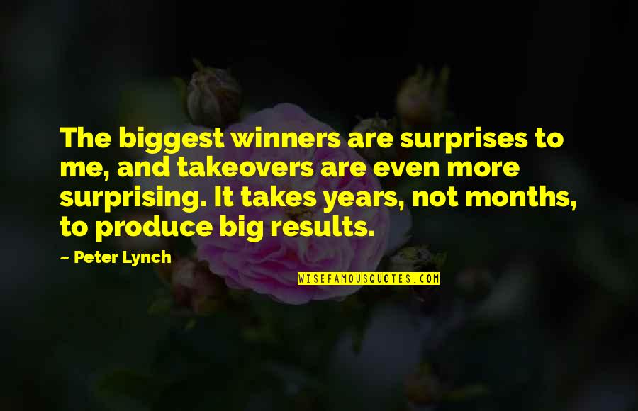 The Winner Quotes By Peter Lynch: The biggest winners are surprises to me, and