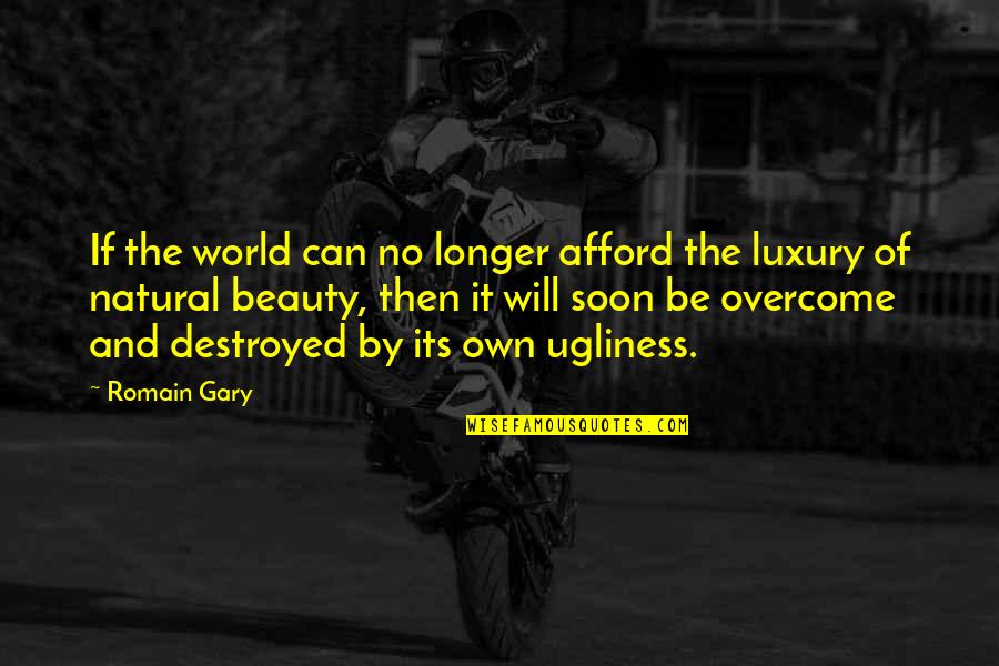 The World And Beauty Quotes By Romain Gary: If the world can no longer afford the