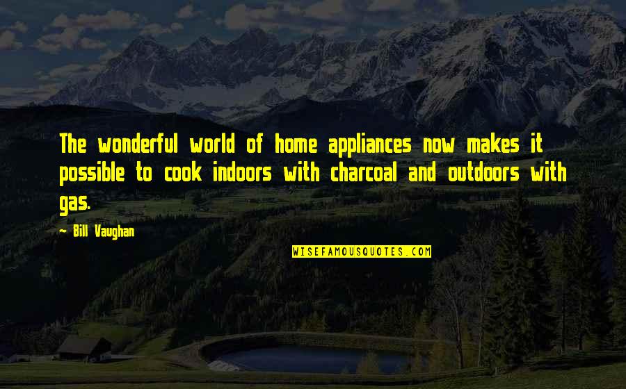 The World And Home Quotes By Bill Vaughan: The wonderful world of home appliances now makes