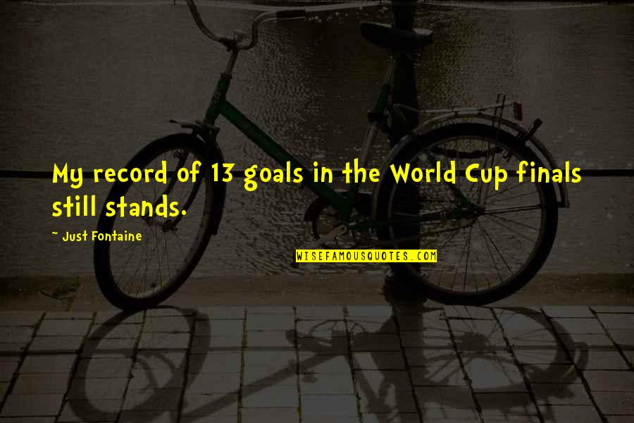 The World Cup Quotes By Just Fontaine: My record of 13 goals in the World