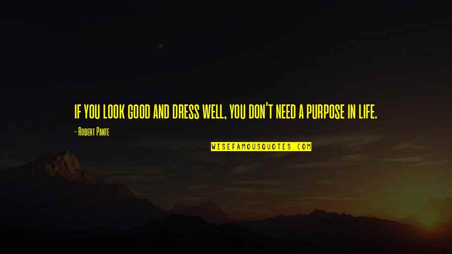 Thecompass Quotes By Robert Pante: if you look good and dress well, you