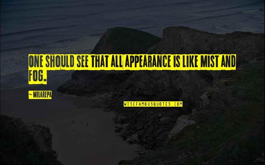 Theeighteenth Quotes By Milarepa: One should see that all appearance is like
