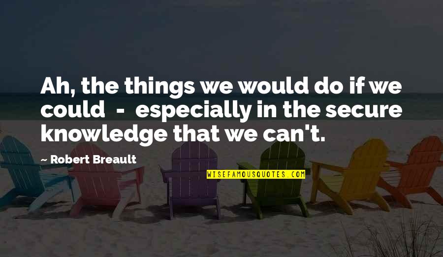Theesfeld Kostial Quotes By Robert Breault: Ah, the things we would do if we
