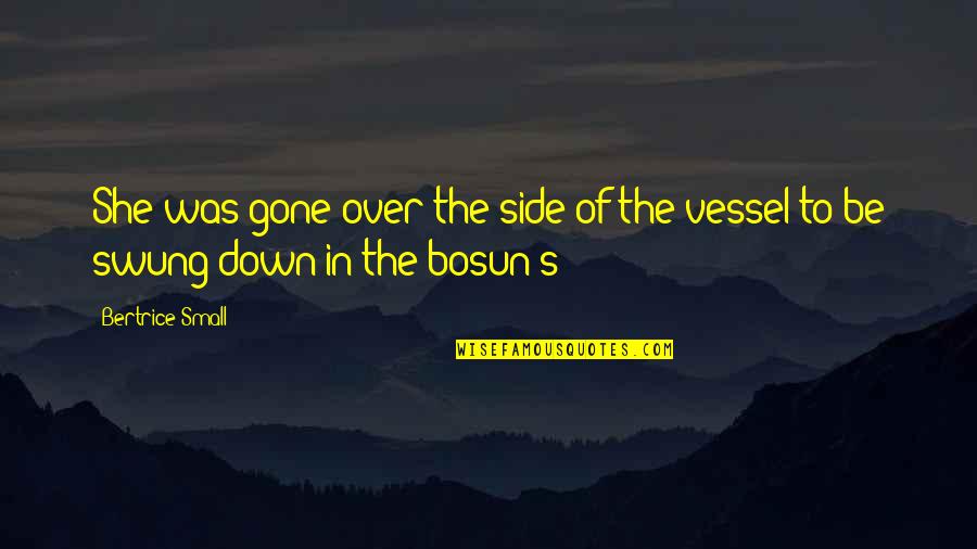 Then She Was Gone Quotes By Bertrice Small: She was gone over the side of the