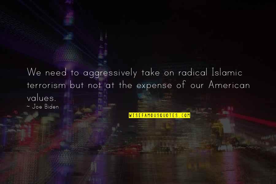 Thenjiwe Funny Quotes By Joe Biden: We need to aggressively take on radical Islamic
