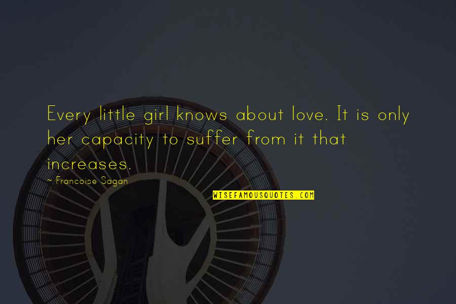 Thenuka Mobile Quotes By Francoise Sagan: Every little girl knows about love. It is Thenuka Mobile Quotes By Francoise Sagan: Every little girl knows about love. It is