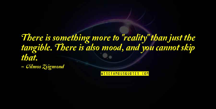 Theodate Pope Riddle Quotes By Vilmos Zsigmond: There is something more to "reality" than just