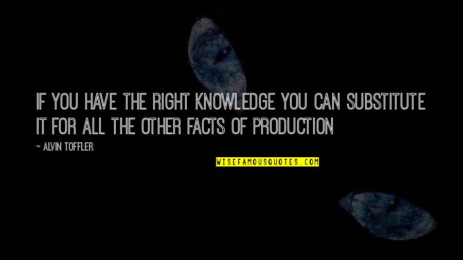 Theodicy Of Protest Quotes By Alvin Toffler: If you have the right knowledge you can