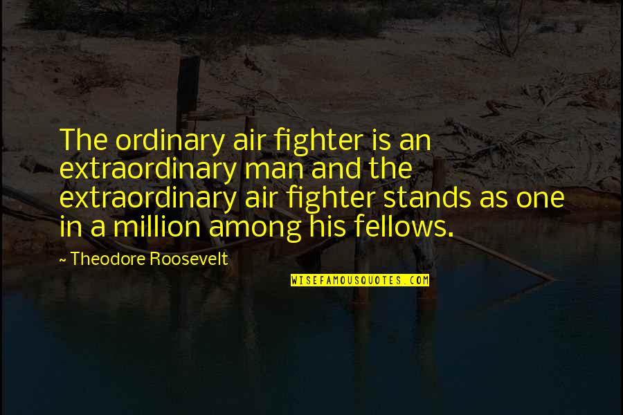 Theodore Quotes By Theodore Roosevelt: The ordinary air fighter is an extraordinary man Theodore Quotes By Theodore Roosevelt: The ordinary air fighter is an extraordinary man