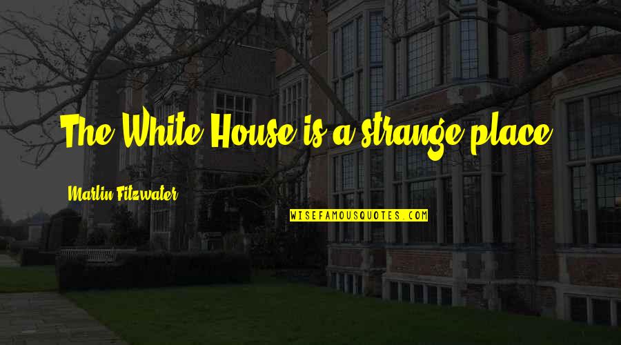 Theona Zhordania Quotes By Marlin Fitzwater: The White House is a strange place.