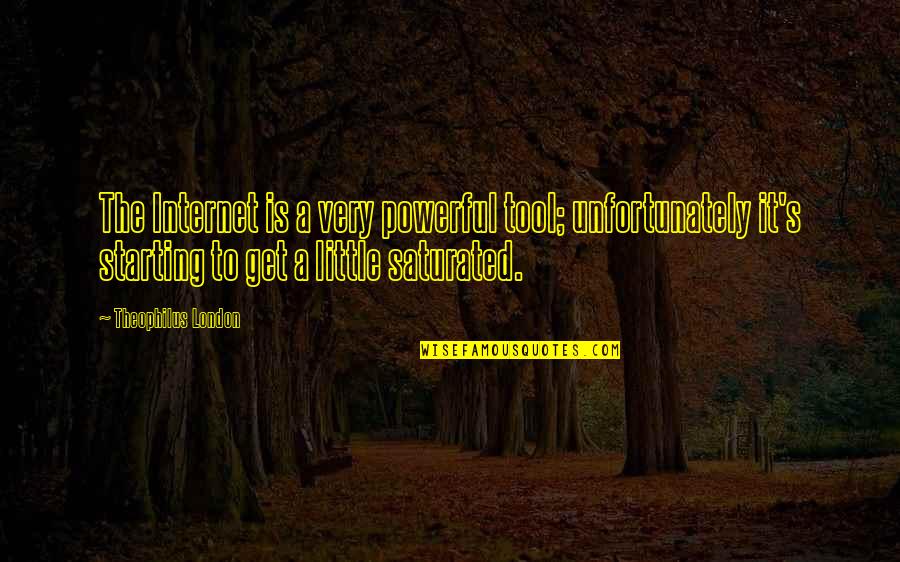 Theophilus Quotes By Theophilus London: The Internet is a very powerful tool; unfortunately Theophilus Quotes By Theophilus London: The Internet is a very powerful tool; unfortunately