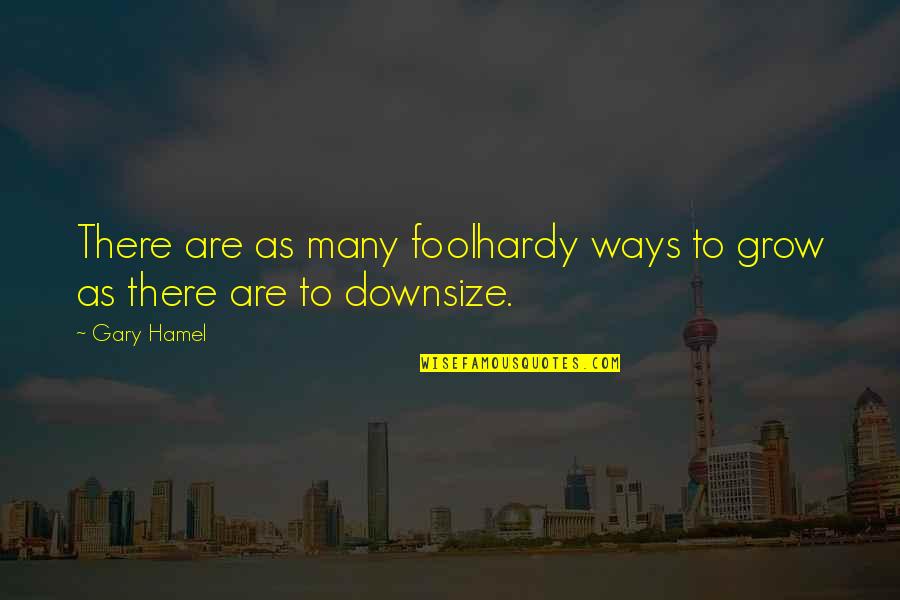 There Are Many Ways Quotes By Gary Hamel: There are as many foolhardy ways to grow