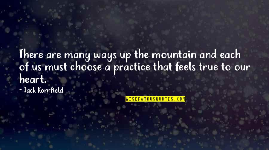 There Are Many Ways Quotes By Jack Kornfield: There are many ways up the mountain and