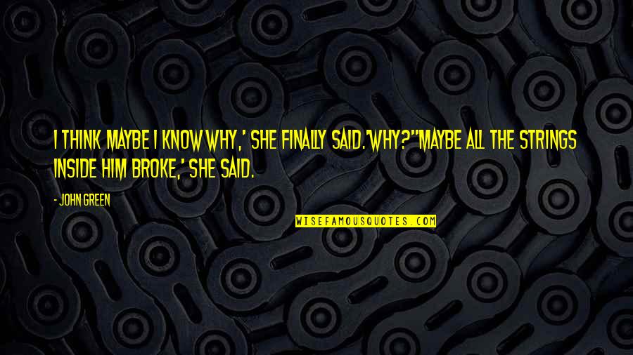 There Are So Many Seconds In A Day Quote Quotes By John Green: I think maybe I know why,' she finally There Are So Many Seconds In A Day Quote Quotes By John Green: I think maybe I know why,' she finally