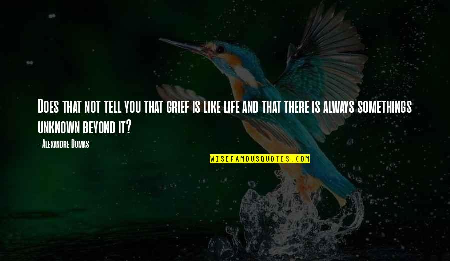 There Are Somethings In Life Quotes By Alexandre Dumas: Does that not tell you that grief is