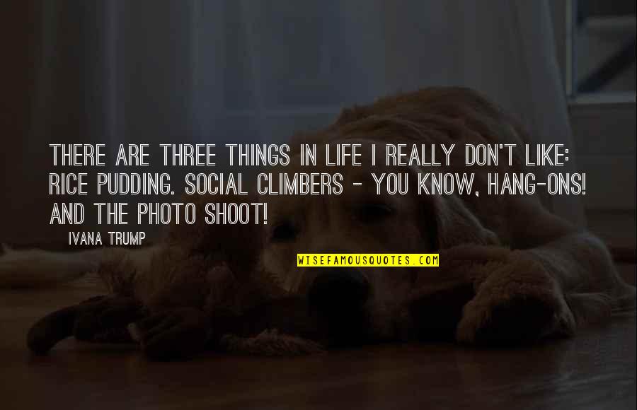 There Are Things In Life Quotes By Ivana Trump: There are three things in life I really