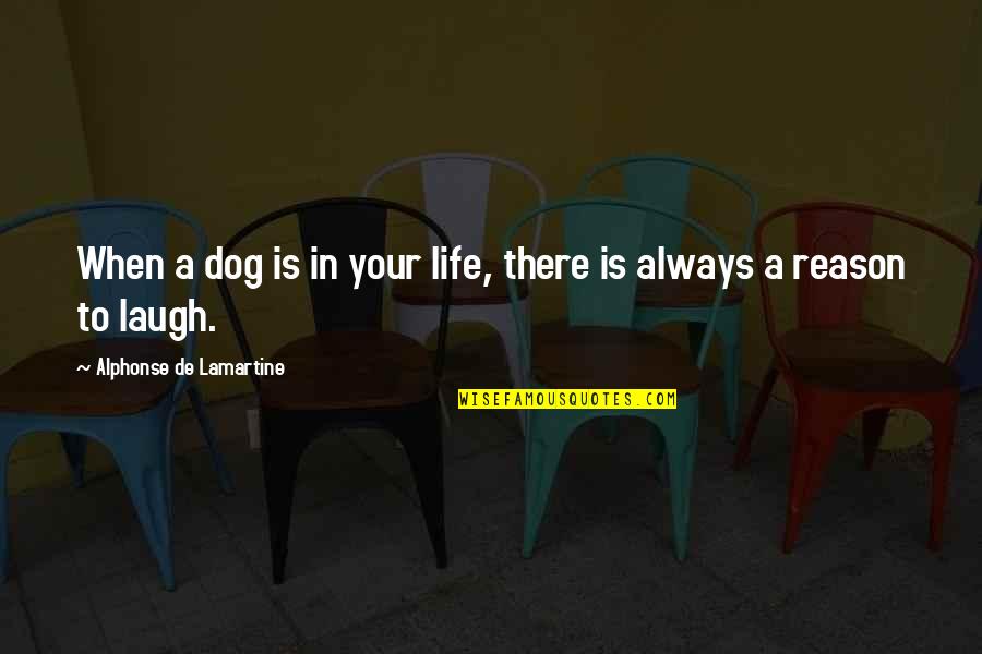 There Is Always A Reason Quotes By Alphonse De Lamartine: When a dog is in your life, there