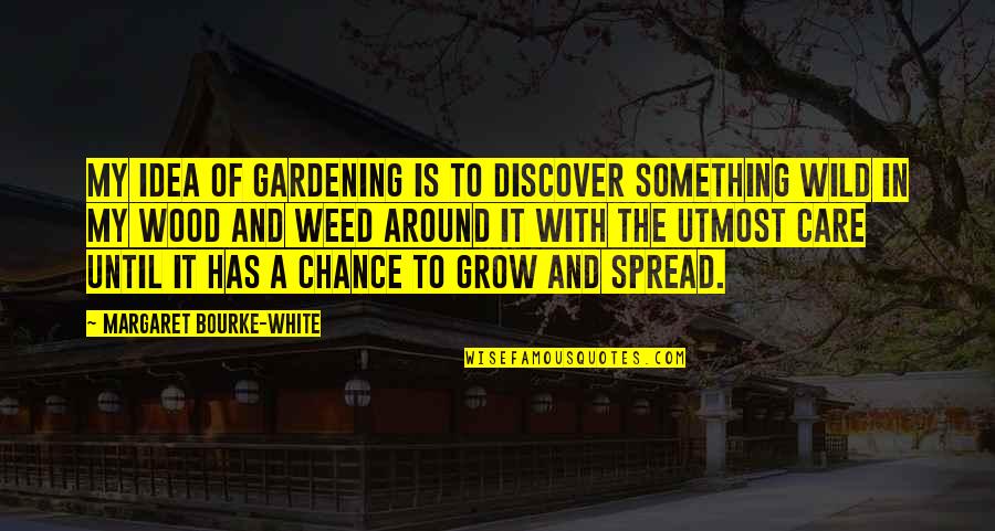 There Is No Easy Way To Success Quotes By Margaret Bourke-White: My idea of gardening is to discover something