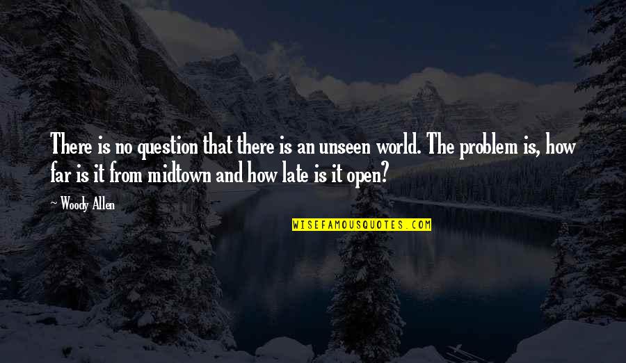 There Is No Problem Quotes By Woody Allen: There is no question that there is an