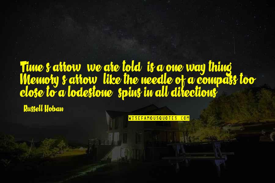 There Is No Such Thing As Time Quotes By Russell Hoban: Time's arrow, we are told, is a one-way There Is No Such Thing As Time Quotes By Russell Hoban: Time's arrow, we are told, is a one-way