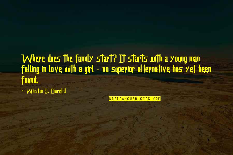 There Was A Young Man Quotes By Winston S. Churchill: Where does the family start? It starts with There Was A Young Man Quotes By Winston S. Churchill: Where does the family start? It starts with