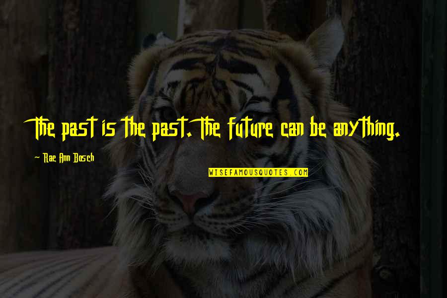 Theres A Rainbow Quotes By Rae Ann Bosch: The past is the past. The future can Theres A Rainbow Quotes By Rae Ann Bosch: The past is the past. The future can