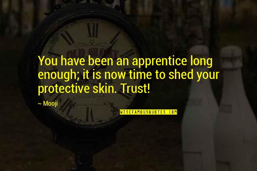 There's Not Enough Time Quotes By Mooji: You have been an apprentice long enough; it