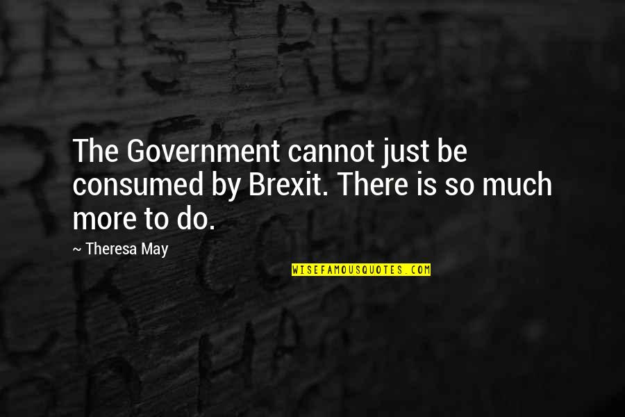 There's So Much More Quotes By Theresa May: The Government cannot just be consumed by Brexit.