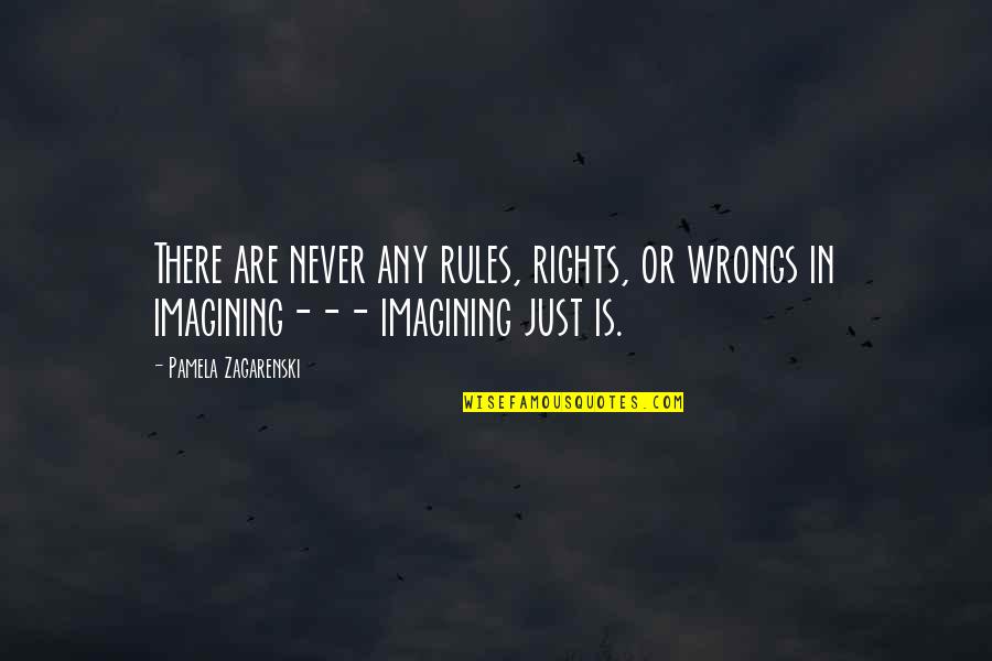 Theropod Quotes By Pamela Zagarenski: There are never any rules, rights, or wrongs Theropod Quotes By Pamela Zagarenski: There are never any rules, rights, or wrongs