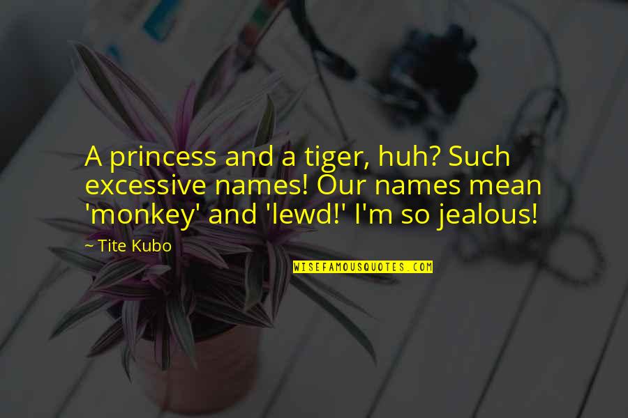 These Tite Quotes By Tite Kubo: A princess and a tiger, huh? Such excessive