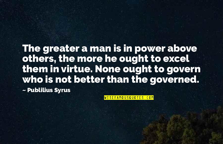 Theunissen Zussen Quotes By Publilius Syrus: The greater a man is in power above