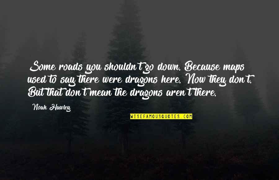 They Used You Quotes By Noah Hawley: Some roads you shouldn't go down. Because maps They Used You Quotes By Noah Hawley: Some roads you shouldn't go down. Because maps