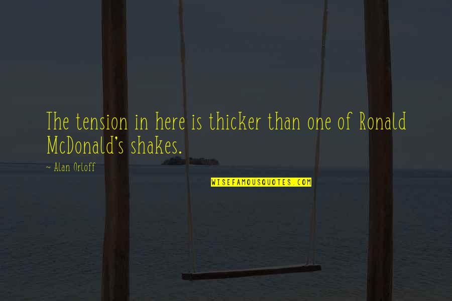 Thicker'n Quotes By Alan Orloff: The tension in here is thicker than one