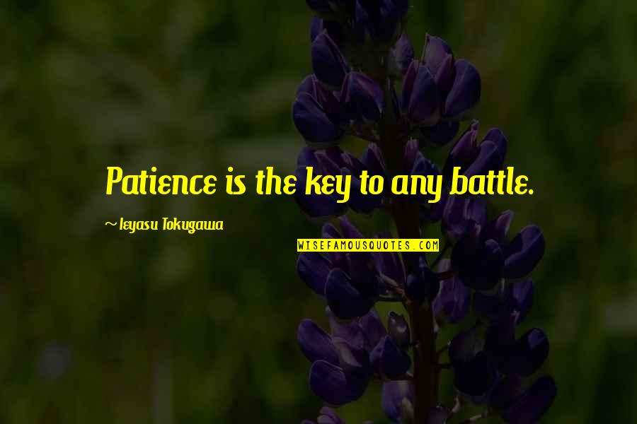 Things Are Hard Right Now Quotes By Ieyasu Tokugawa: Patience is the key to any battle. Things Are Hard Right Now Quotes By Ieyasu Tokugawa: Patience is the key to any battle.
