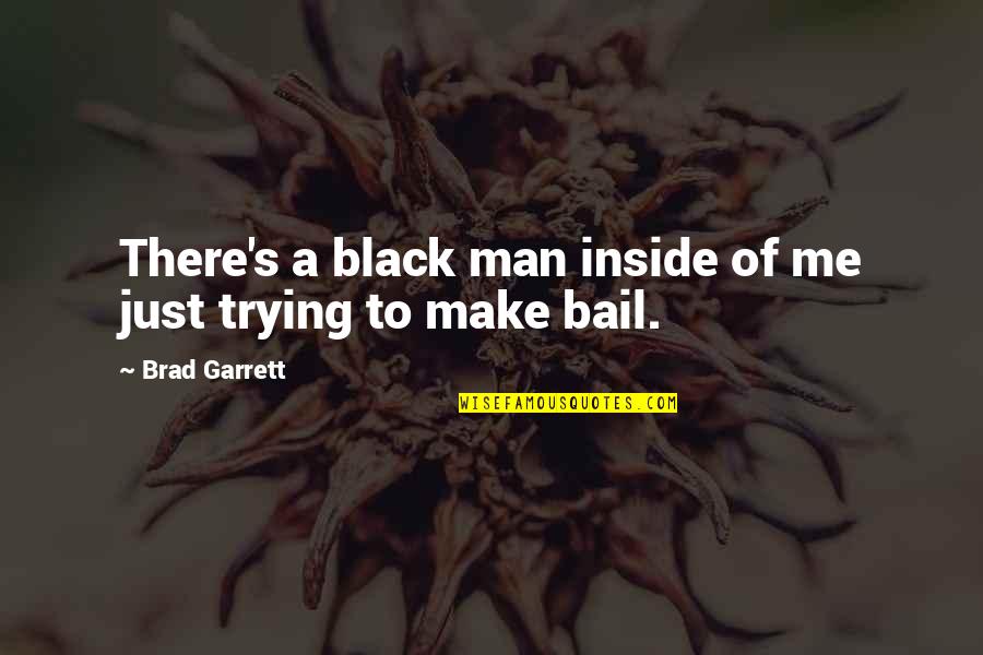 Things Doesn't Work Quotes By Brad Garrett: There's a black man inside of me just