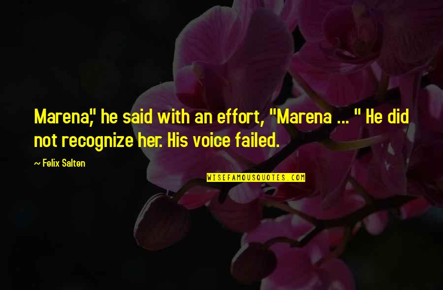 Things Fall Apart Chapter 12 Important Quotes By Felix Salten: Marena," he said with an effort, "Marena ...