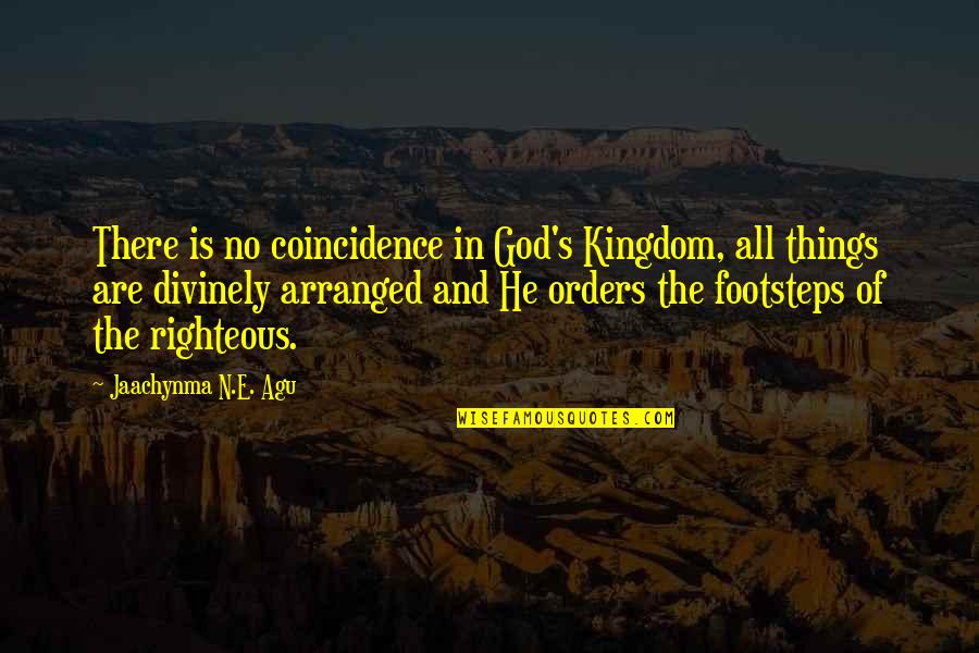 Things No Quotes By Jaachynma N.E. Agu: There is no coincidence in God's Kingdom, all Things No Quotes By Jaachynma N.E. Agu: There is no coincidence in God's Kingdom, all