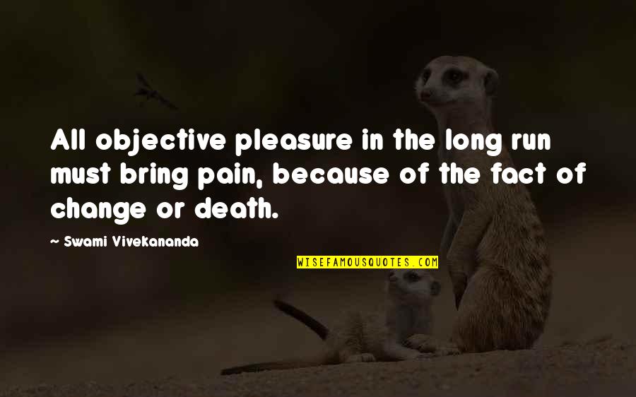 Things Outside Of Your Control Quotes By Swami Vivekananda: All objective pleasure in the long run must