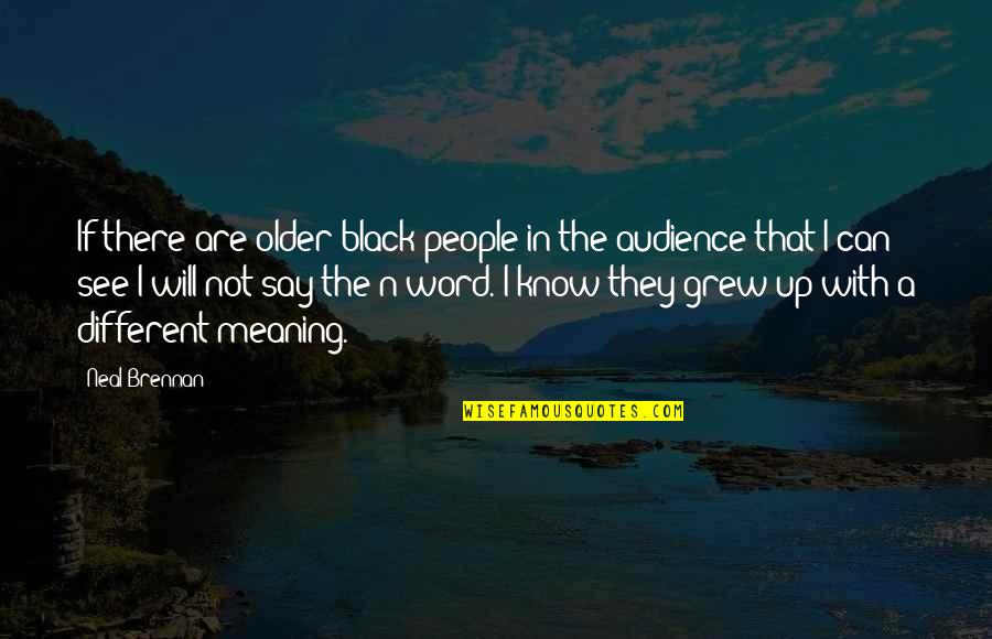 Things Slipping Away Quotes By Neal Brennan: If there are older black people in the