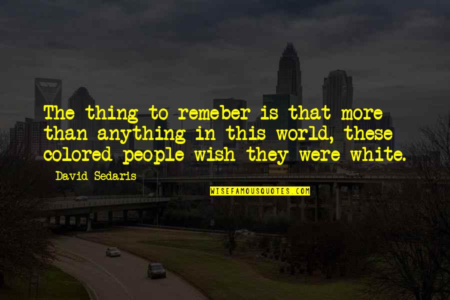 Things To Be Thankful For Thanksgiving Quotes By David Sedaris: The thing to remeber is that more than Things To Be Thankful For Thanksgiving Quotes By David Sedaris: The thing to remeber is that more than