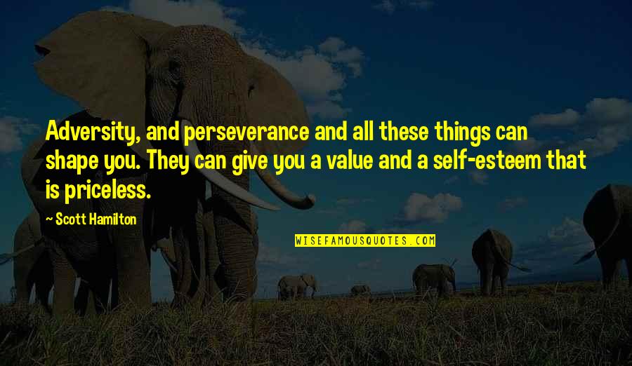 Things You Value Quotes By Scott Hamilton: Adversity, and perseverance and all these things can