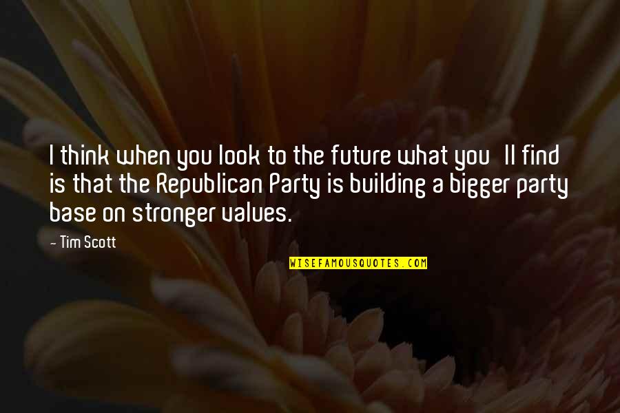 Think Bigger Quotes By Tim Scott: I think when you look to the future